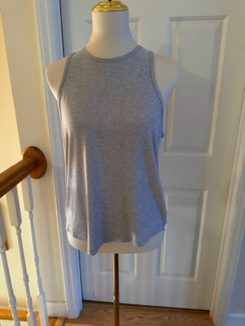 NWOT Calia Everyday Shirttail Tank Top | Light Cloud Heather Gray | Size Medium